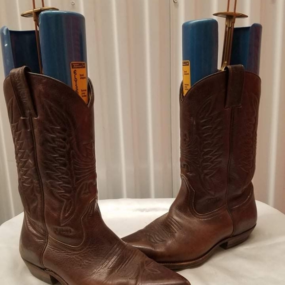 VINTAGE COWBOY BOOTS UNISEX - Picture 1 of 11
